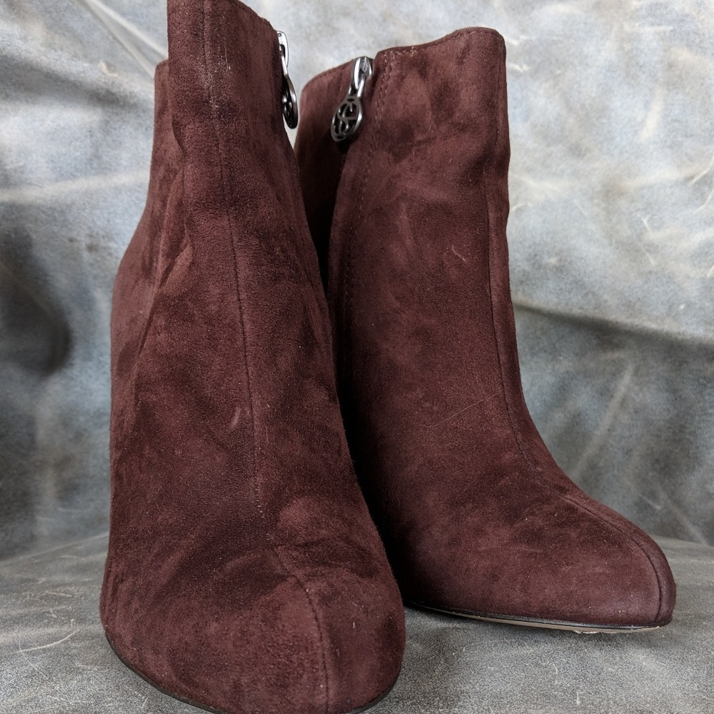 Sam Edelman Wilma Suede Brown Booties